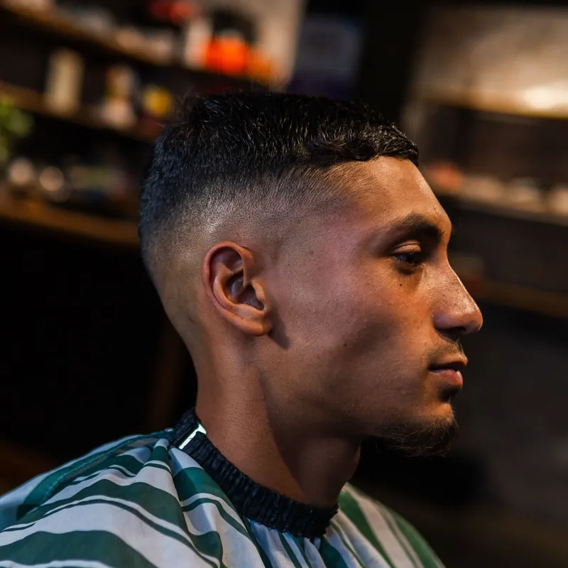 The finished cut in profile