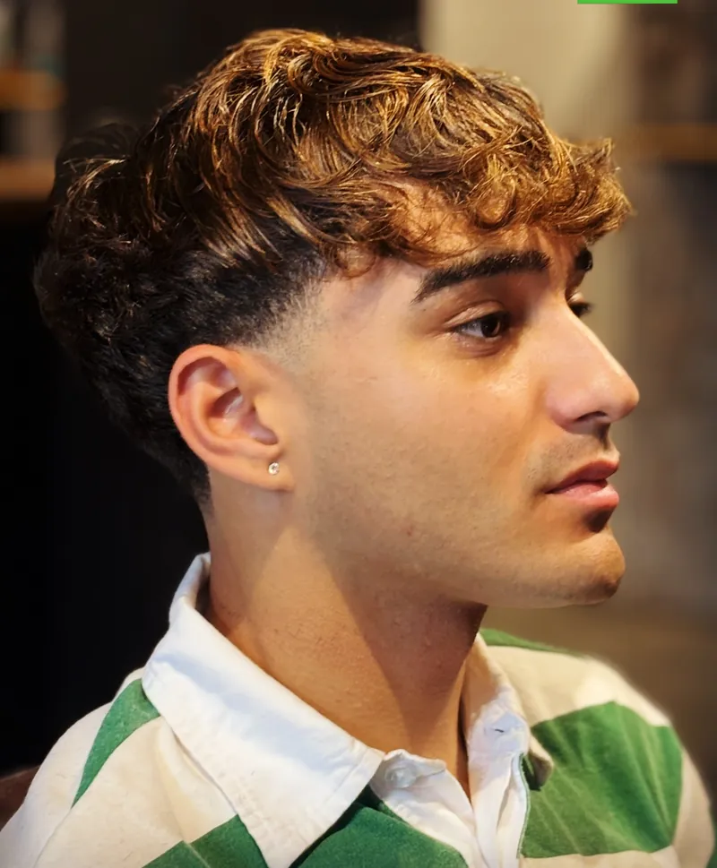 Curls, soft taper